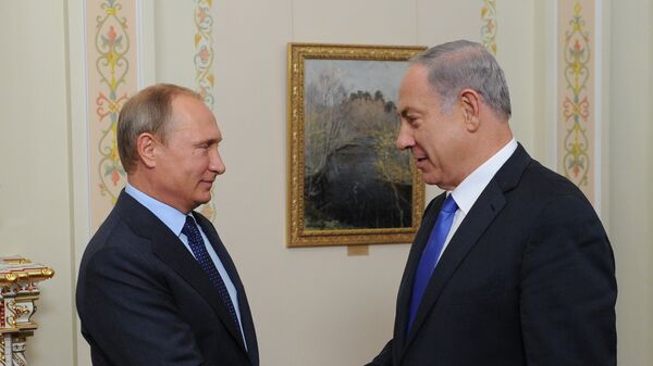 Russian President Vladimir Putin meets with Israeli Prime Minister Benjamin Netanyahu Russian President Vladimir Putin meets with Israeli Prime Minister Benjamin Netanyahu - Sputnik International