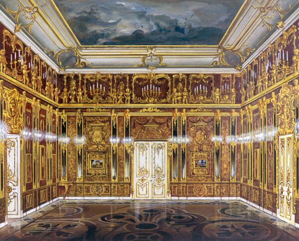 Reproduction of the model of the Amber Room Reproduction of the model of the Amber Room - Sputnik International