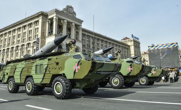 The Soviet-era 9K79 Tochka-U SRBM system, currently the mainstay of the Ukrainian army's missile systems. The Soviet-era 9K79 Tochka-U SRBM system, currently the mainstay of the Ukrainian army's missile systems. - Sputnik International