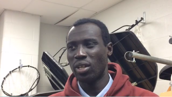 A screenshot of Jonathan Nicola from a video interview by the Windsor Star in which the talks about how he migrated to Canada as a refugee and started playing basketball at Windsor-Essex High School - Sputnik International