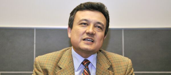 Dolkun Isa, Secretary General of the World Uyghur Congress speaks to an AFP reporter during an interview in Tokyo on May 2, 2008 - Sputnik International