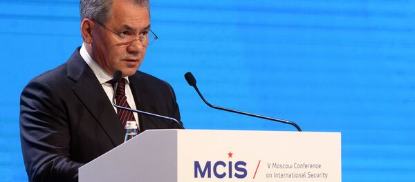 Russian Defense Minister Sergey Shoigu speaks at the 5th International Security Conference, Moscow. Russian Defense Minister Sergey Shoigu speaks at the 5th International Security Conference, Moscow. - Sputnik International