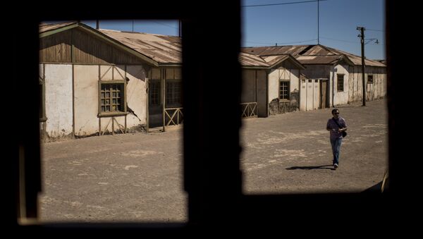 View at the ex Humberstone saltpeter, near Pozo Almonte in the Tarapaca Region -some 800 km north of Santiago, Chile- on April 20, 2016. - Sputnik International