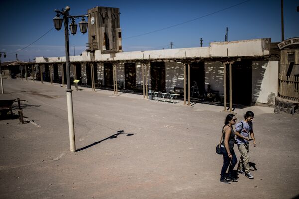 Picture of the ex Humberstone saltpeter, at the ex Humberstone saltpeter, near Pozo Almonte in the Tarapaca Region -some 800 km north of Santiago, Chile- on April 20,2016. - Sputnik International