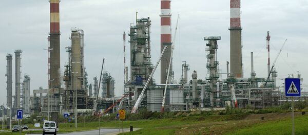 General view of Portuguese Galp Energia's refinery in Matosinhos, outskirts of Porto, Portugal General view of Portuguese Galp Energia's refinery in Matosinhos, outskirts of Porto, Portugal - Sputnik International