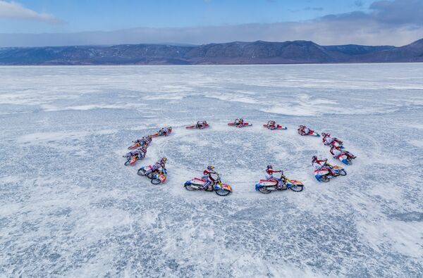 Daniil Ivanov races at the Red Bull Circle of Shaman in the Baikal lake, Russia on March 28th, 2016. Daniil Ivanov races at the Red Bull Circle of Shaman in the Baikal lake, Russia on March 28th, 2016. - Sputnik International