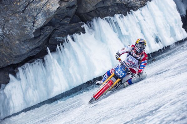 Daniil Ivanov races at the Red Bull Circle of Shaman in the Baikal lake, Russia on March 26th, 2016. Daniil Ivanov races at the Red Bull Circle of Shaman in the Baikal lake, Russia on March 26th, 2016. - Sputnik International