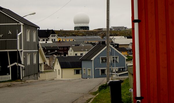 The Globus II Radar station (centre) is seen in Vardoe, northern Norway The Globus II Radar station (centre) is seen in Vardoe, northern Norway - Sputnik International