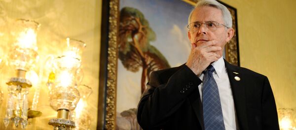 US Senator of the Virginia State Richard Black attends a news conference in Damascus, Syria April 28, 2016. US Senator of the Virginia State Richard Black attends a news conference in Damascus, Syria April 28, 2016. - Sputnik International