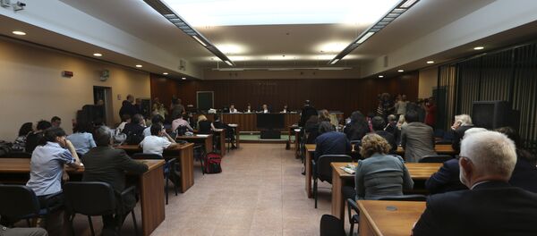 A view of the courtroom at the opening of a corruption trial against Finmeccanica, at the Busto Arsizio court, northern Italy, Wednesday, June 19, 2013. (File) A view of the courtroom at the opening of a corruption trial against Finmeccanica, at the Busto Arsizio court, northern Italy, Wednesday, June 19, 2013. (File) - Sputnik International