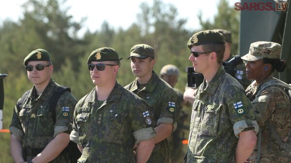 Finnish soldiers, “Saber Strike 2015” - Sputnik International