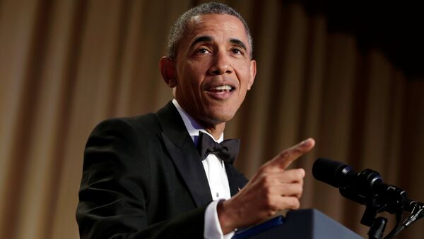U.S. President Barack Obama speaks at the White House Correspondents' Association annual dinner in Washington, U.S., April 30, 2016 - Sputnik International