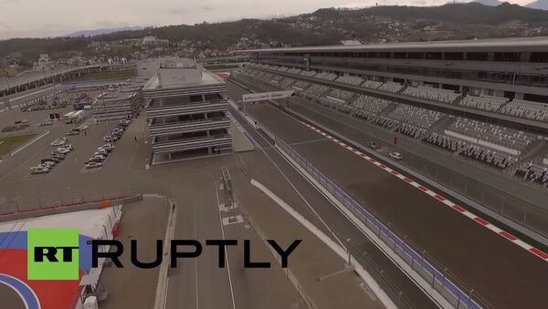 Exclusive drone footage shows Formula 1 Grand Prix track in Sochi - Sputnik International