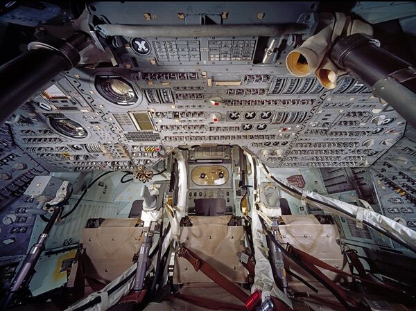 Apollo Command Module Interior. Apollo Command and Service modules were flown by the United States between 1966 and 1975 - Sputnik International