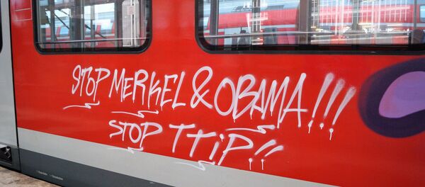 Anti-TTIP Graffitti - Sputnik International