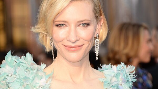 Actress Cate Blanchett on the red carpet for the 88th Oscars on February 28, 2016 in Hollywood, California. - Sputnik International