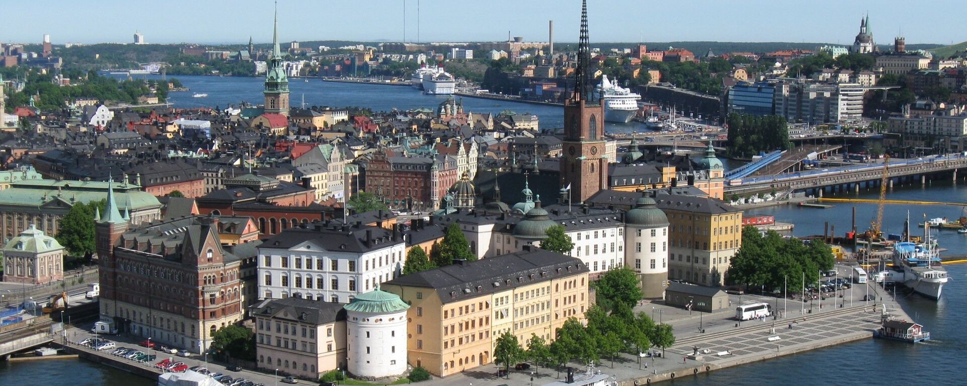  View of Riddarholmen from Stockholm's City Hall tower. - Sputnik International, 1920, 26.08.2023