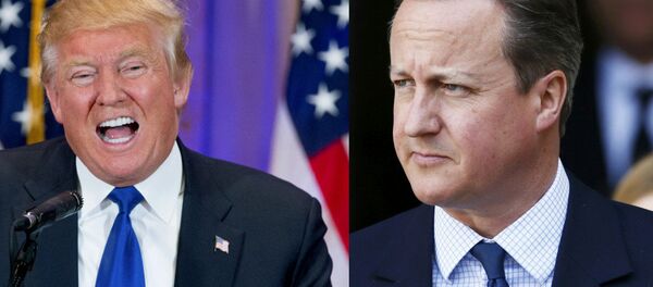 Donald Trump and David Cameron - Sputnik International