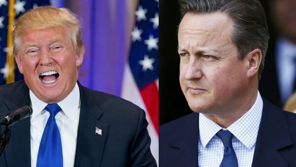 Donald Trump and David Cameron - Sputnik International