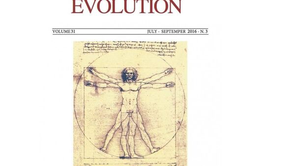 Cover of the special issue of the journal Human Evolution announcing the Leonardo Project. - Sputnik International