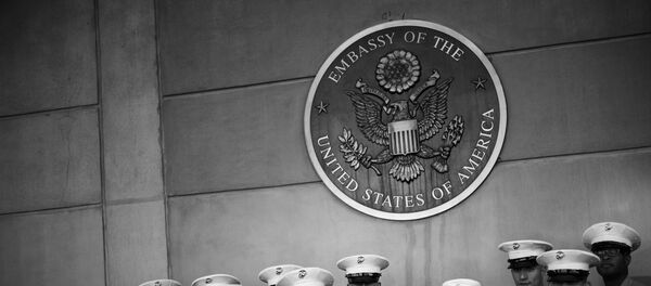 US Marines in the US embassy in Baghdad, Iraq, file photo - Sputnik International