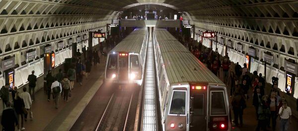 Metro trains arrive in the Gallery Place-Chinatown station,Washington Metro system in Washington (File) Metro trains arrive in the Gallery Place-Chinatown station,Washington Metro system in Washington (File) - Sputnik International