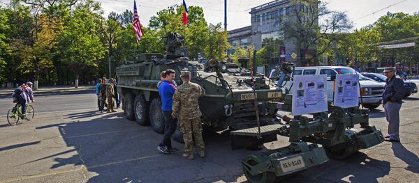 US military equipment in Chisinau US military equipment in Chisinau - Sputnik International