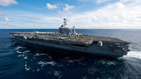The Nimitz-class aircraft carrier USS John C. Stennis - Sputnik International