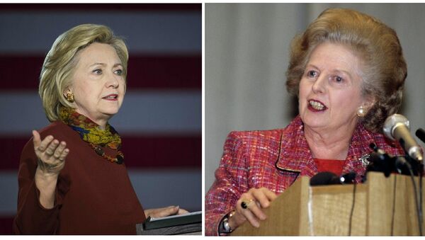 Hillary Clinton and Margaret Thatcher - Sputnik International