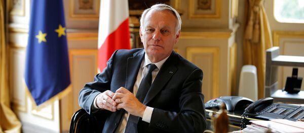 French Foreign Affairs Minister Jean-Marc Ayrault poses in his office at the Quai d'Orsay ministry in Paris, France, April 26, 2016 French Foreign Affairs Minister Jean-Marc Ayrault poses in his office at the Quai d'Orsay ministry in Paris, France, April 26, 2016 - Sputnik International