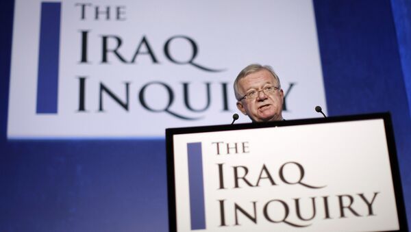 John Chilcot, the Chairman of the Iraq Inquiry, outlines the terms of reference for the inquiry and explains the panel's approach to its work during a news conference in London, on July 30, 2009 - Sputnik International