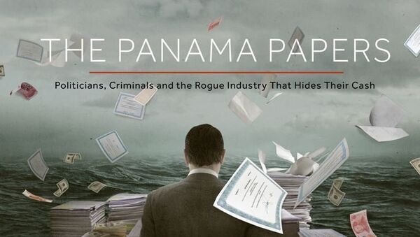The ICIJ Panama Papers Page Screenshot - Sputnik International