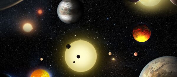 This artist's concept depicts select planetary discoveries made to date by NASA's Kepler space telescope. This artist's concept depicts select planetary discoveries made to date by NASA's Kepler space telescope. - Sputnik International