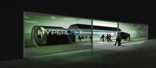 An image showing passengers boarding the Hyperloop transportation system. - Sputnik International