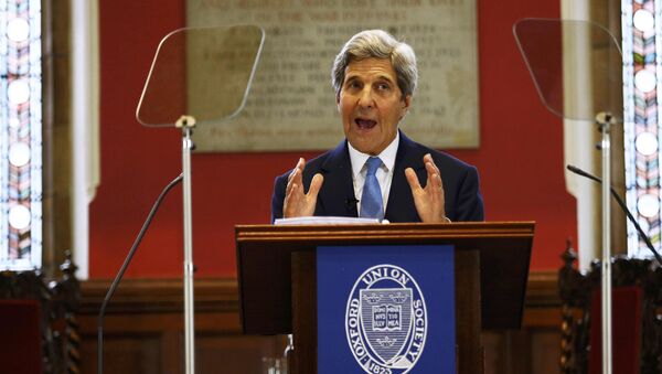 U.S. Secretary of State John Kerry speaks at the Oxford Union in Oxford, Britain May 11, 2016 - Sputnik International