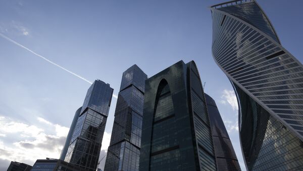Buildings of the commercial district Moscow International Business Center are pictured in central Moscow on May 7, 2016. - Sputnik International