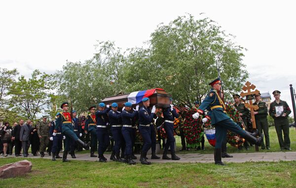 Farewell ceremony for Russia's Syria casualty Anton Yerygin Farewell ceremony for Russia's Syria casualty Anton Yerygin - Sputnik International