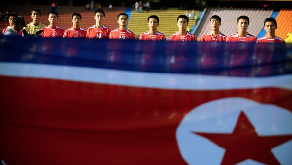 North Korea's team poses before the their FIFA U-20 World Cup football match against Argentina  (file) - Sputnik International