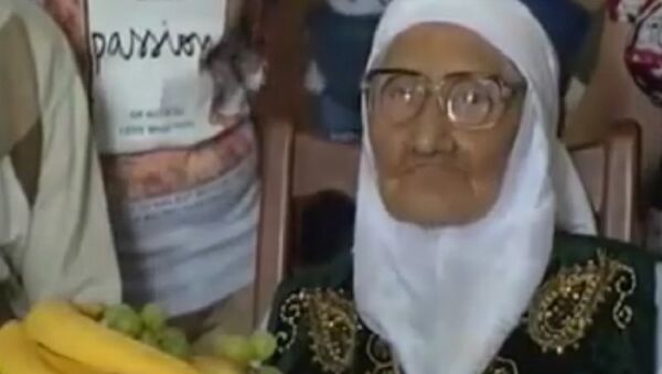 120 year old resident of Astrakhan Tanzilya Bisembeeva - Sputnik International