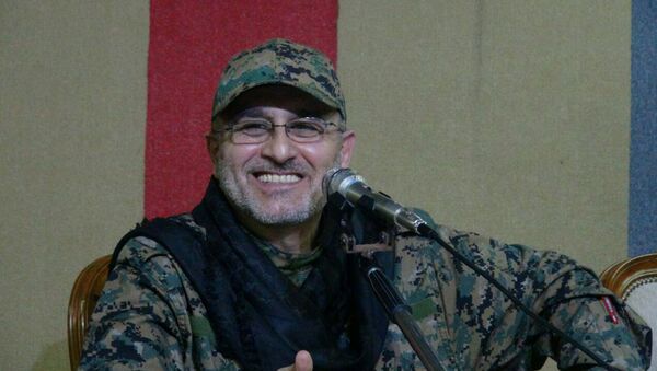 Top Hezbollah commander Mustafa Badreddine is seen in this handout picture released by Hezbollah Media office on May 13, 2016. - Sputnik International