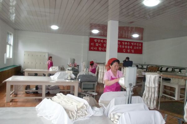 Pyongyang spinning mill Pyongyang spinning mill - Sputnik International