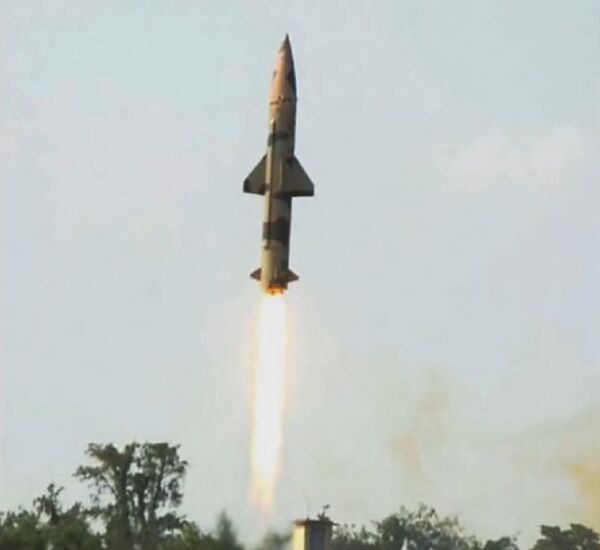 Prithvi-II Missile successfully Test Fired at Chandipur, Odisha. (File) Prithvi-II Missile successfully Test Fired at Chandipur, Odisha. (File) - Sputnik International