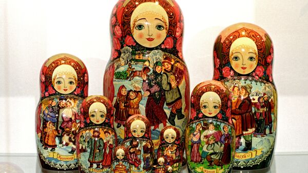 Russian matryoshkas from the meseum Matryoshka at the Folk Craftsmanship Fund of the Russian Federation. (File) - Sputnik International