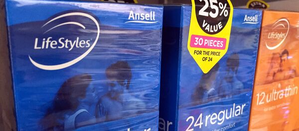 Boxes of Ansell condoms are displayed for sale at a local pharmacy in Sydney, Australia, May 16, 2016 Boxes of Ansell condoms are displayed for sale at a local pharmacy in Sydney, Australia, May 16, 2016 - Sputnik International