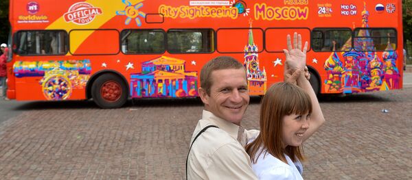 Sightseeing double-decker buses appear in Moscow - Sputnik International
