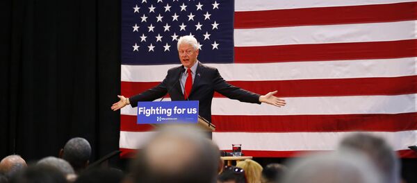 Former President Bill Clinton speaks while campaigning for his wife, Democratic presidential candidate Hillary Clinton, Friday, May 13, 2016, at Passaic County Community College in Paterson, N.J. Former President Bill Clinton speaks while campaigning for his wife, Democratic presidential candidate Hillary Clinton, Friday, May 13, 2016, at Passaic County Community College in Paterson, N.J. - Sputnik International