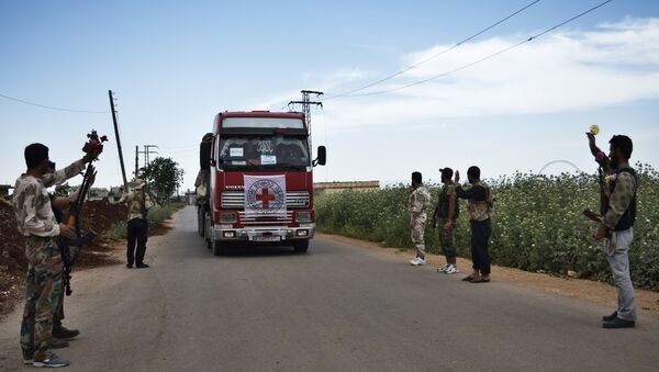 An aid truck of the International Committee of the Red Cross (ICRC). Syria (File) - Sputnik International