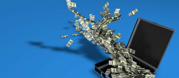 Briefcase full of US dollars - Sputnik International