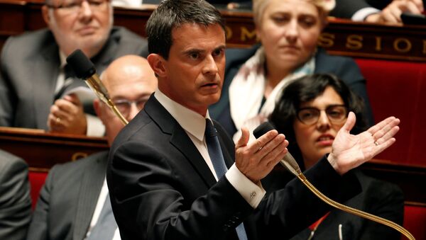 French Prime Minister Manuel Valls speaks during the questions to the government session at the National Assembly in Paris, France, May 10, 2016. - Sputnik International