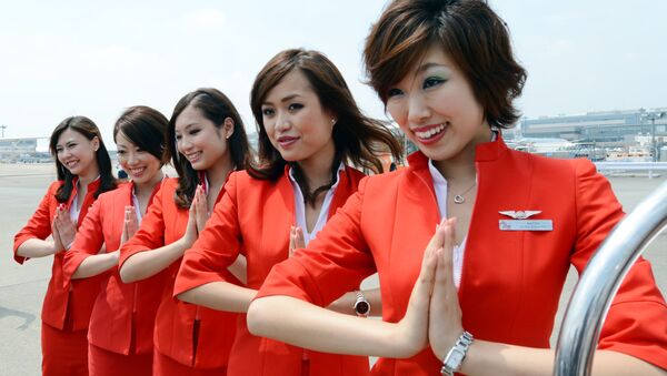 Air Asia Japan's cabin attendants - Sputnik International